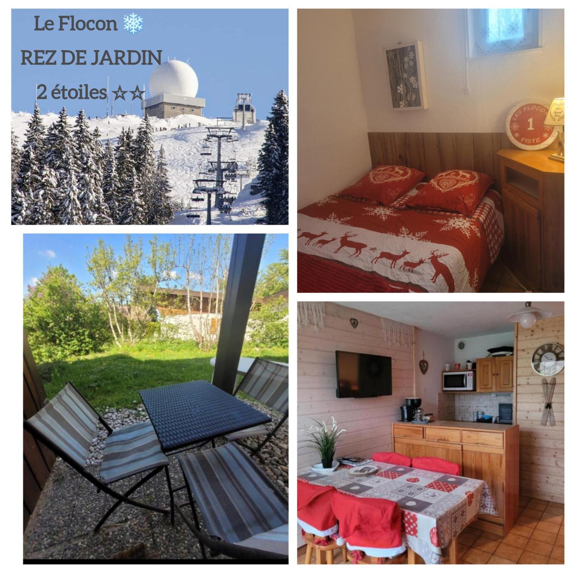 Appartement Le Flocon, Joli Petit Cocon 4 Pers En Rez De Jardin Draps Inclus Les Rousses Luaran gambar